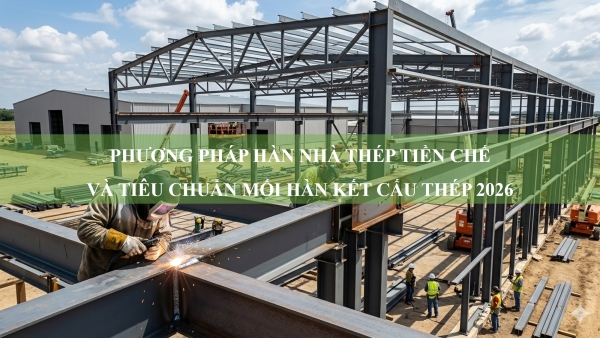 Phương pháp hàn nhà thép tiền chế và tiêu chuẩn mối hàn kết cấu thép 2026